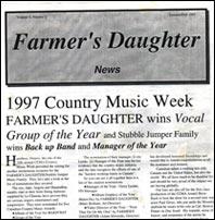 Ron Briggs - Farmer's Daughter Newsletter