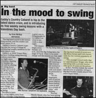 Ron Briggs- Swing band at Gabby's Cabaret, Langley BC